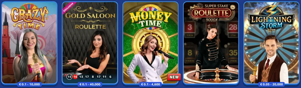 Table and Live Dealer Games at Pistolo Casino